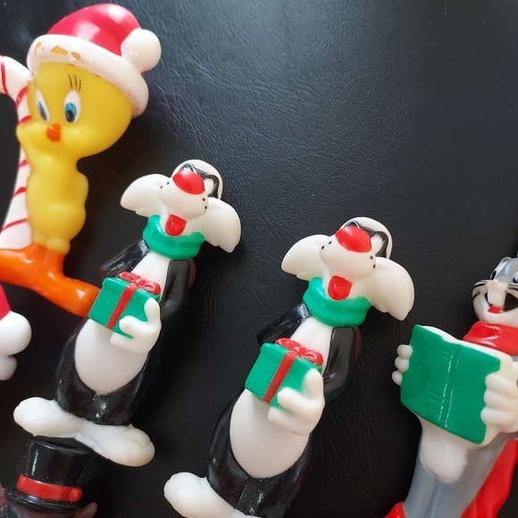 9 Blow Mold Tree Light Covers And 1 Vintage Lonney Tunes Taz Covers Only - Picture 8 of 9